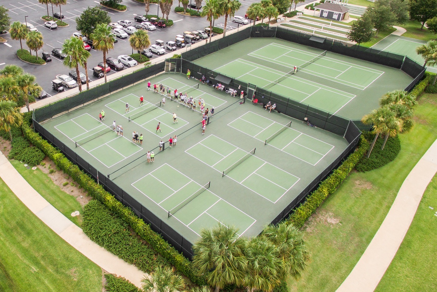 Outdoor pickleball court setting — representative view for Meadow Park, Whistler