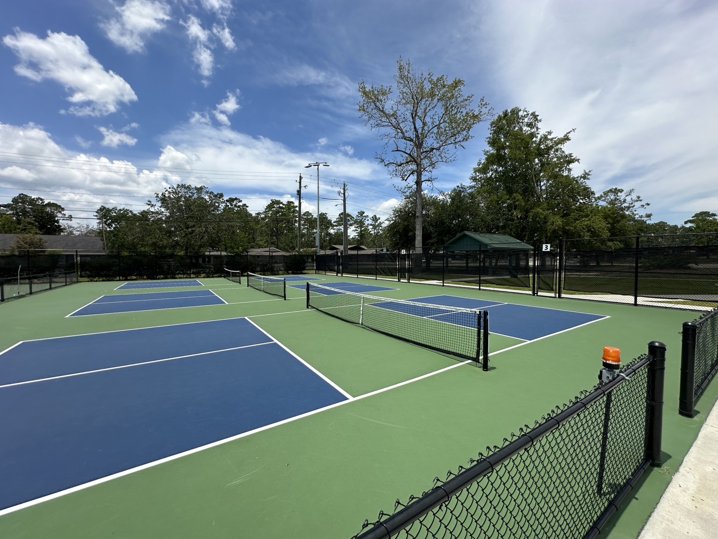 Outdoor pickleball court setting — representative view for Chris's Court, Mill Bay