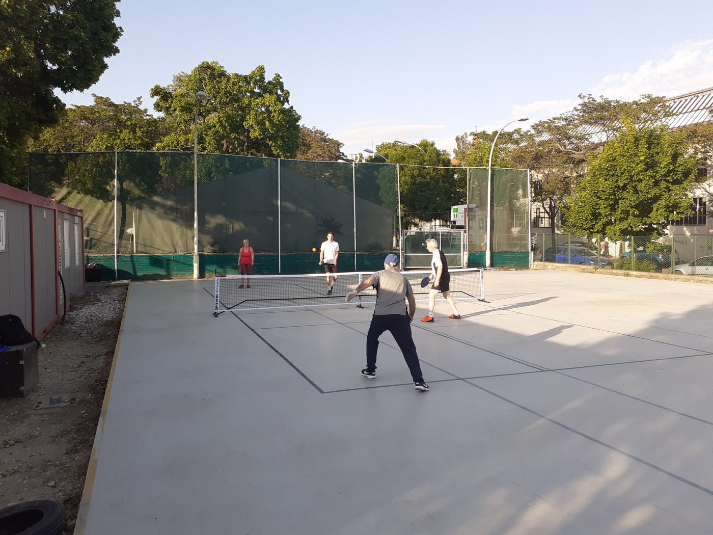 Outdoor pickleball court setting — representative view for Gyro Park, Cranbrook