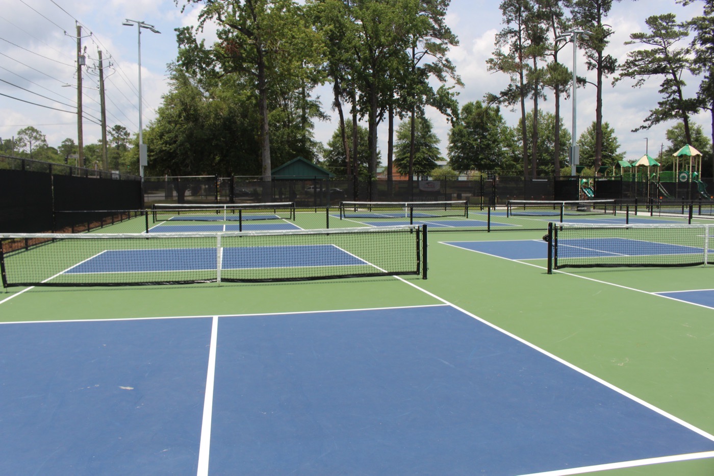 Outdoor pickleball court setting — representative view for Central Park, Victoria