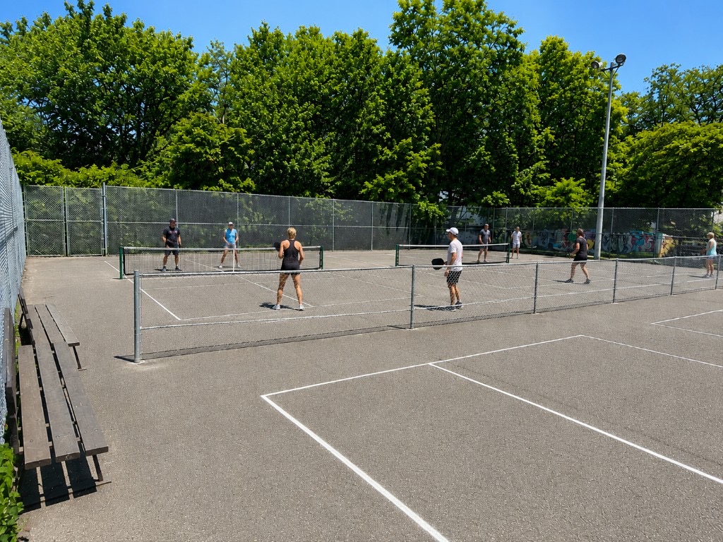 Pickleball play at Birchmount Park, Toronto (1)