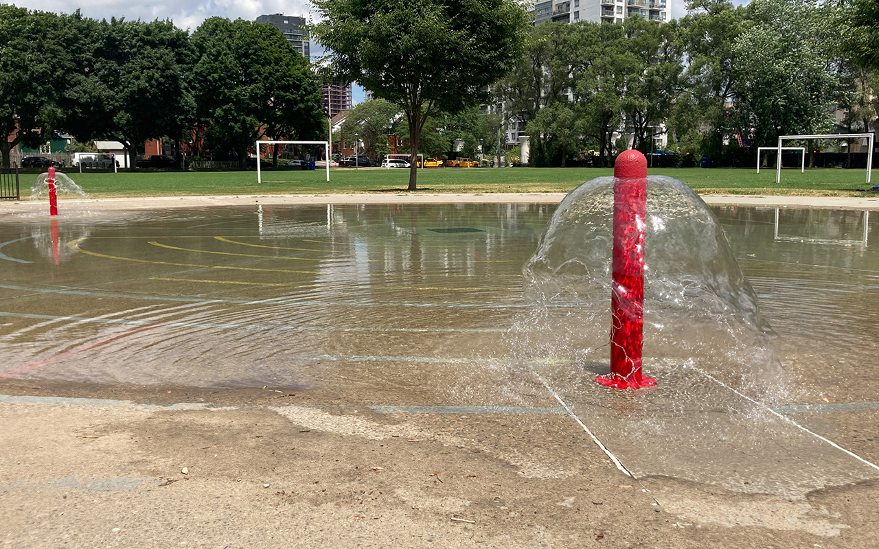 Pickleball play at Campbell Avenue Park, Toronto (1)