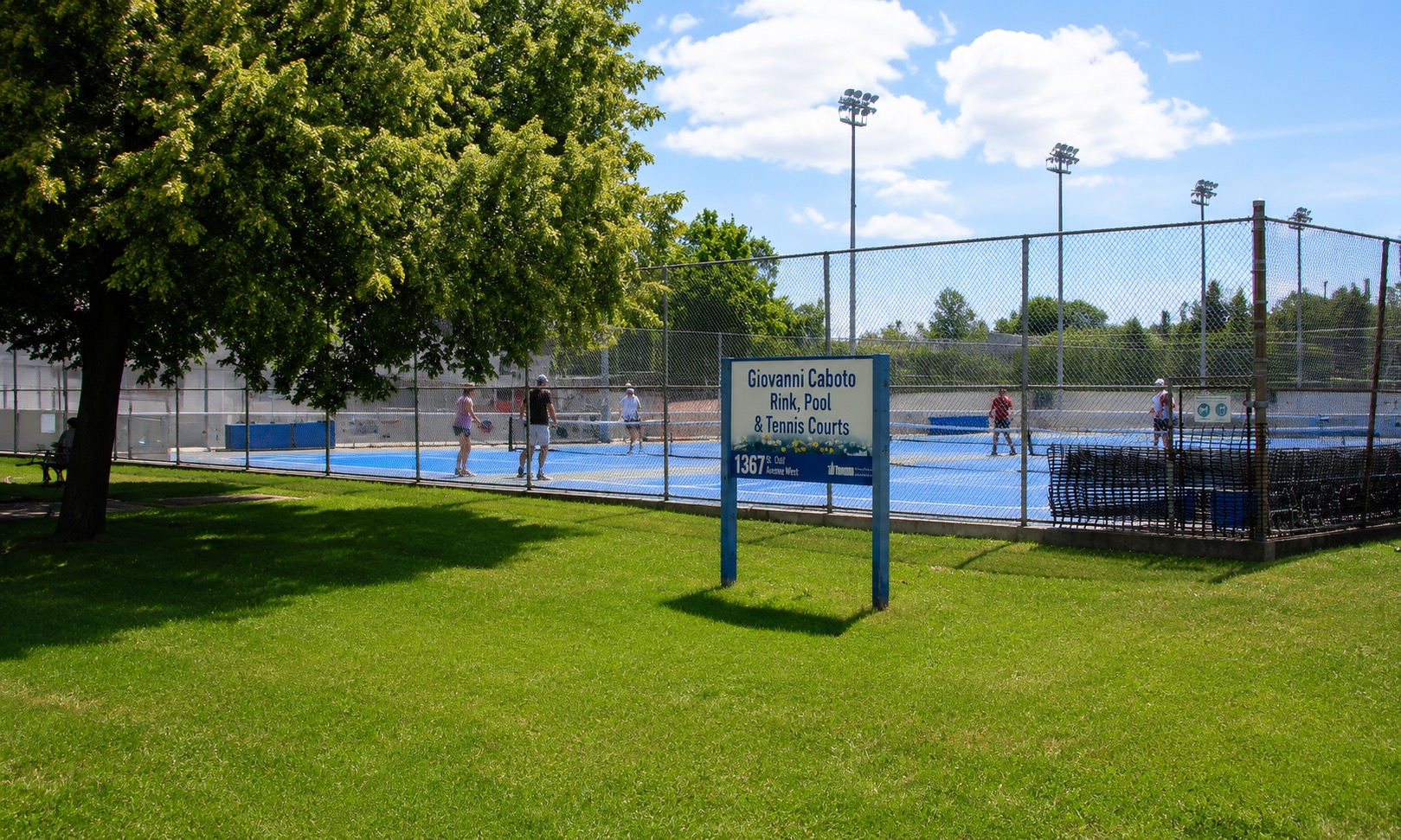 Pickleball play at Earlscourt Park, Toronto