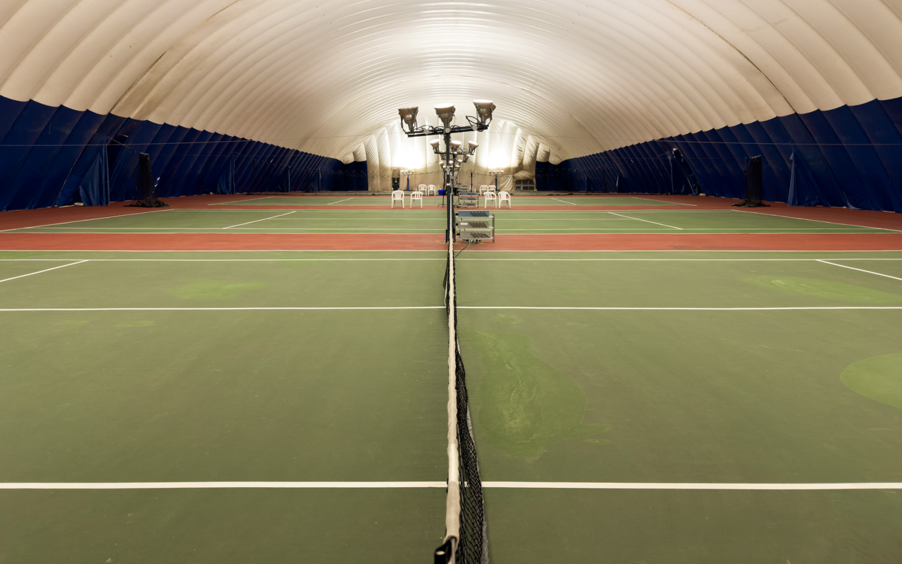 Pickleball play at Eglinton Flats, Toronto (1)