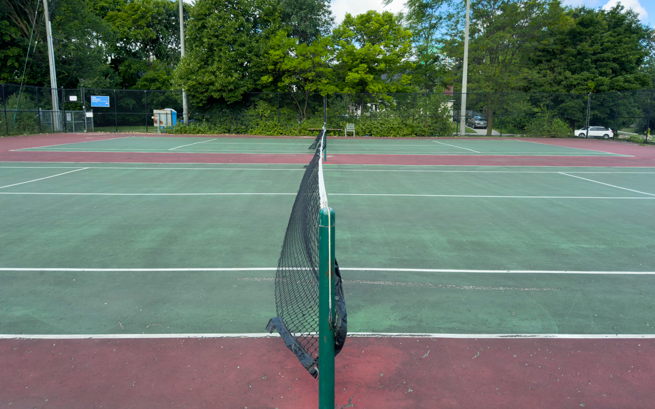 Outdoor pickleball courts at Glendora Park — City of Toronto park facility