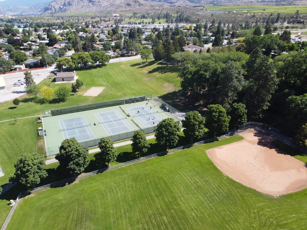 Oliver Tennis Courts, Oliver — additional view via Google Maps