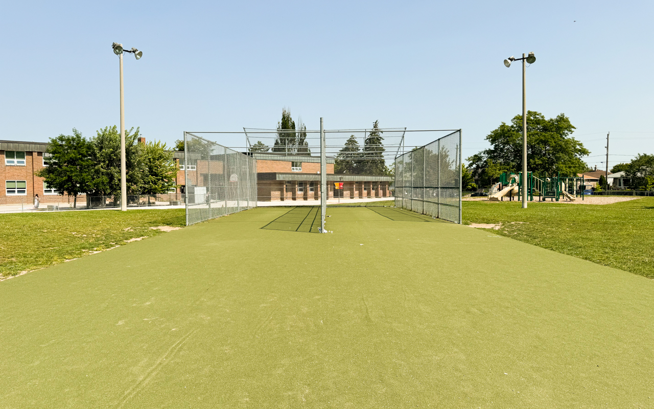 Pickleball play at Gracedale Park, Toronto (1)