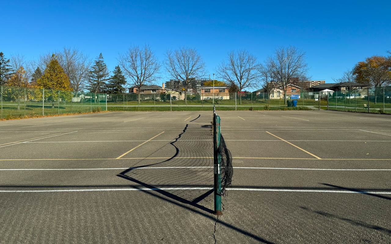 Outdoor pickleball courts at Hullmar Park — City of Toronto park facility