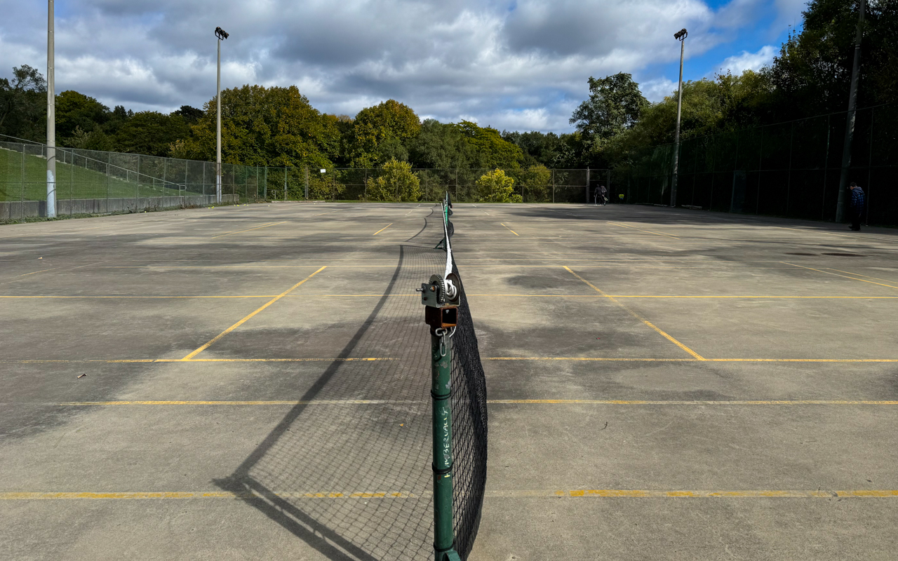 Outdoor pickleball courts at Humber Valley Park — City of Toronto park facility