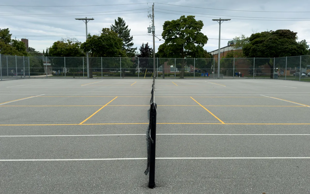 Outdoor pickleball courts at Irving W. Chapley Park — City of Toronto park facility