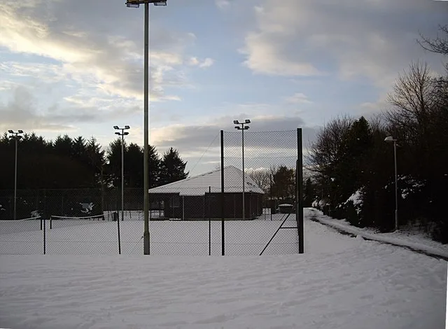 Tanglewood Park — outdoor tennis court (generic stock photo)