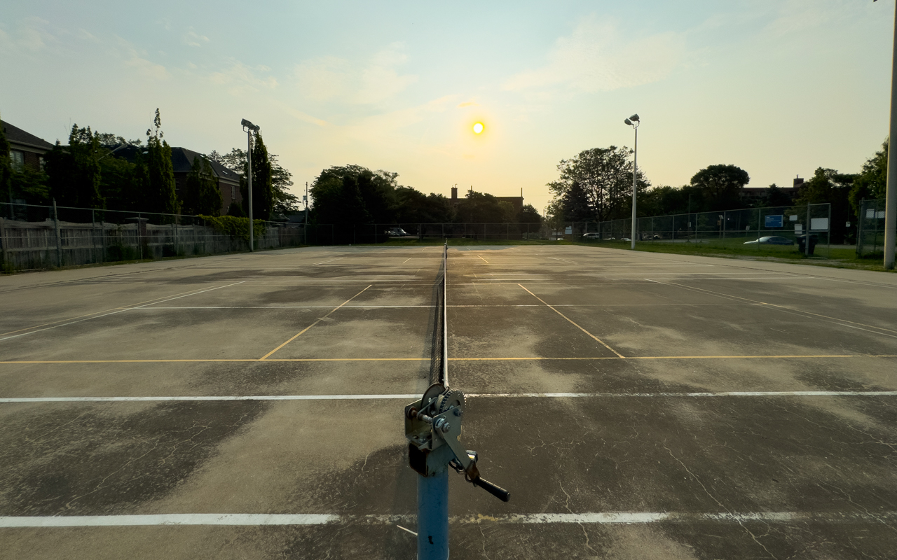 Outdoor pickleball courts at Park Lawn Park — City of Toronto park facility