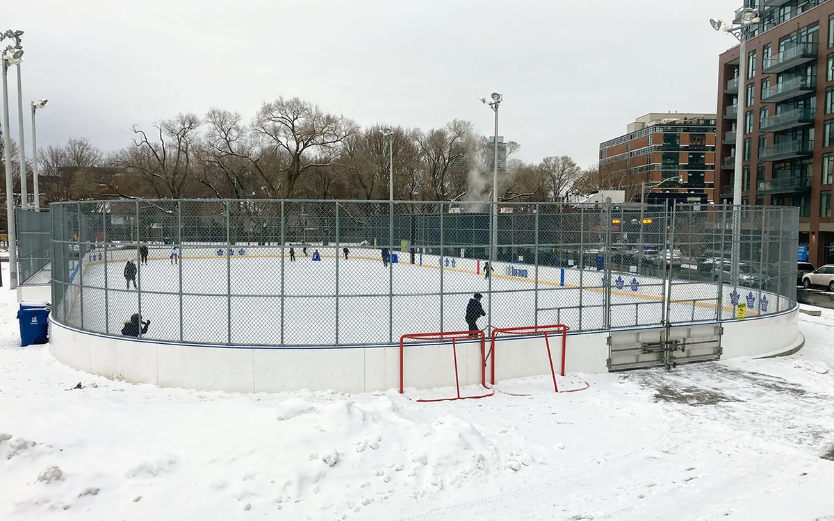 Outdoor pickleball courts at Regent Park Athletic Grounds — City of Toronto park facility