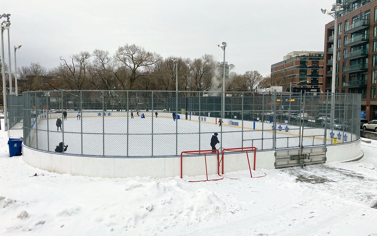 Outdoor pickleball courts at Regent Park Athletic Grounds — City of Toronto park facility