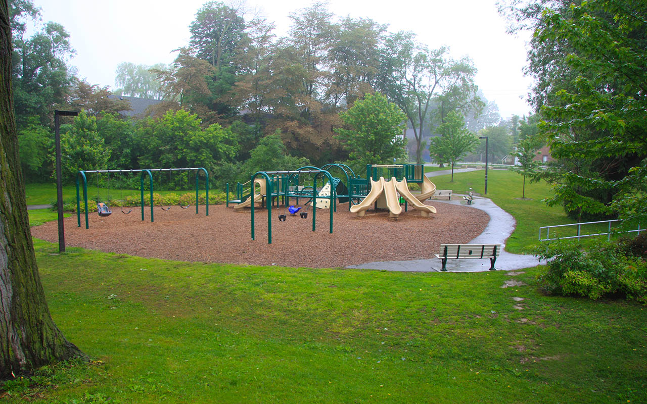 Outdoor pickleball courts at Rotary Peace Park — City of Toronto park facility