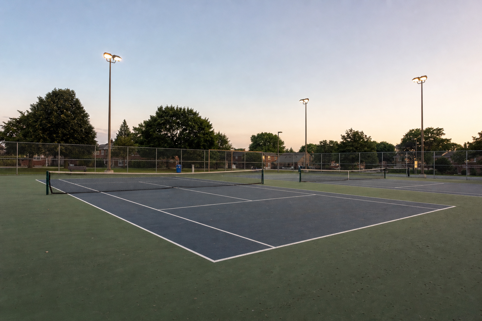 Sweeney Park: 3 lit rec-court pickleball lines in North York cover image
