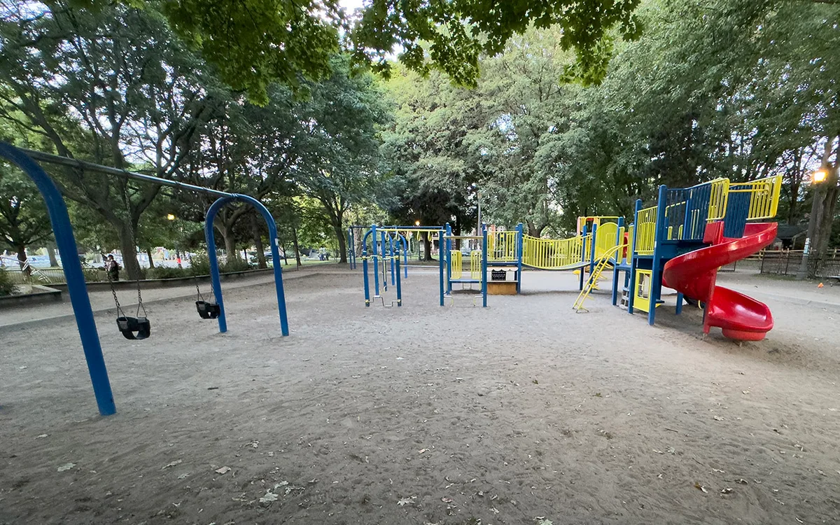 Outdoor pickleball courts at Trinity Bellwoods Park — City of Toronto park facility