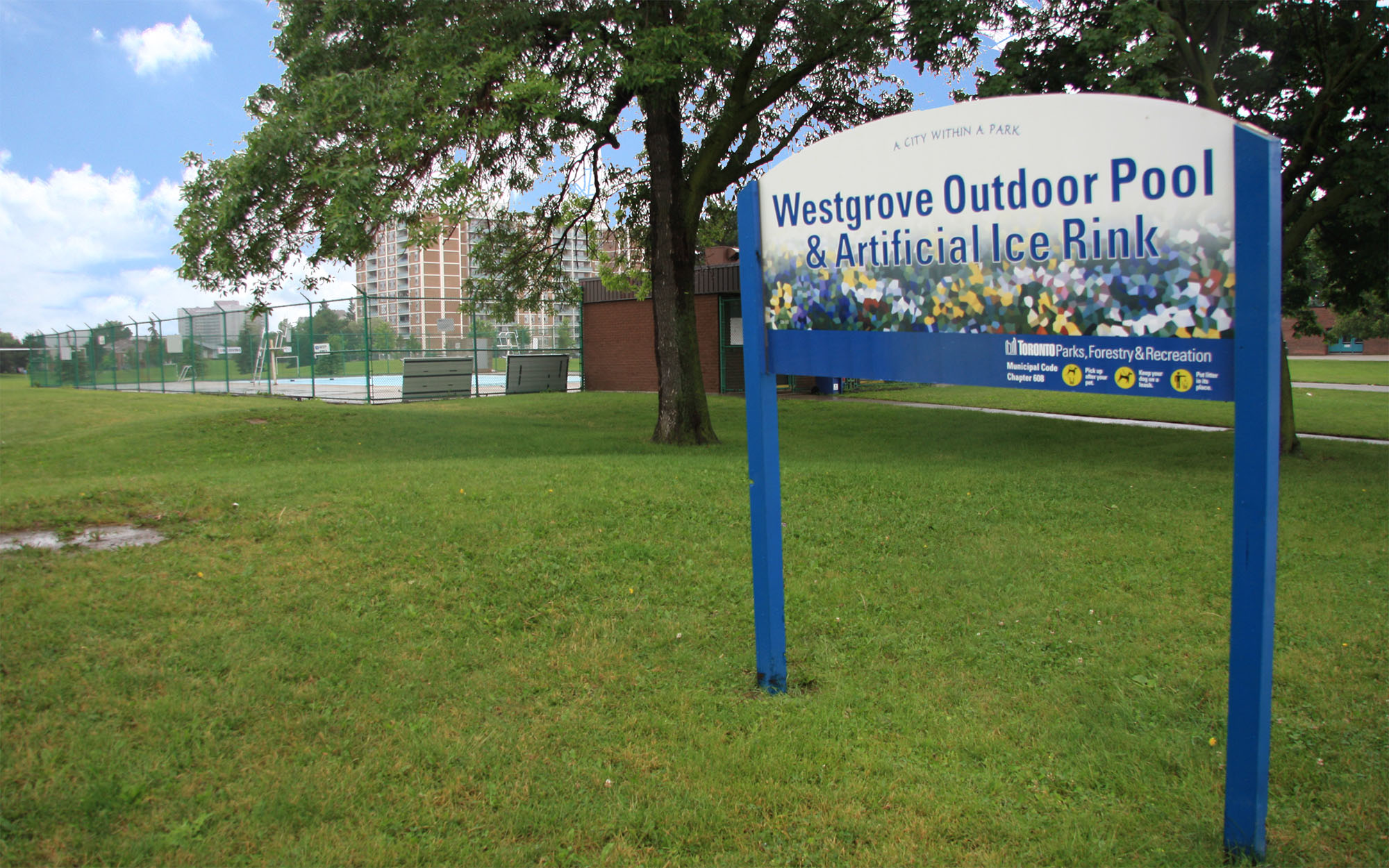 Outdoor pickleball courts at Westgrove Park — City of Toronto park facility
